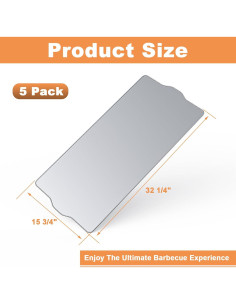 Forros de Aluminio para Bandejas de Goteo AJinTeby BAC410 - 5 Paquetes 2