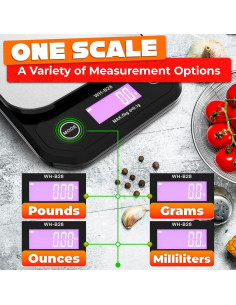 Balanza Digital de Cocina DIMROM DZC-15 5kg Impermeable 2