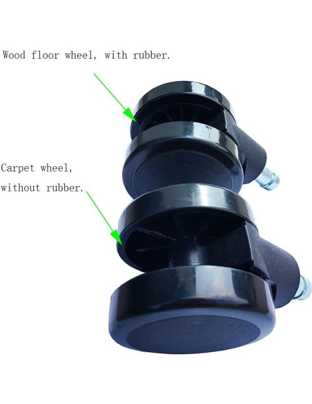 Rueda de Caster para Sillas Herman Miller y Steelcase - 60 mm