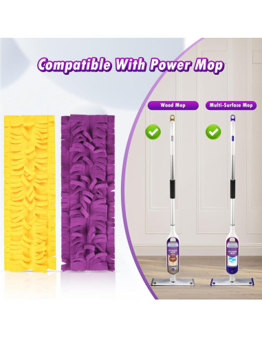 Paquete de 3 almohadillas de fregona BTRSOLUS para Swiffer