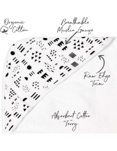 Toallas con Capucha HonestBaby 100% Algodón Orgánico 2-Pack 2