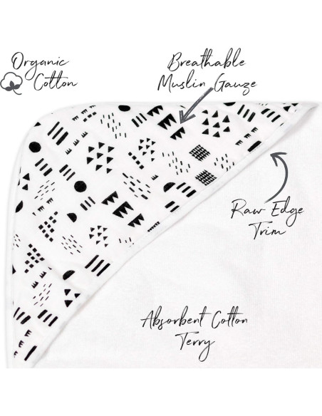 Toallas con Capucha HonestBaby 100% Algodón Orgánico 2-Pack