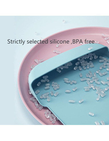 Paquete de 2 Baberos de Silicona Impermeables YYGMSS 52x36cm