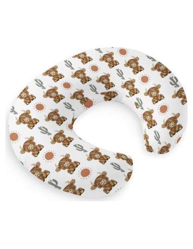 Funda de Almohada de Lactancia HawSkgFub Boho Vaca 55.88x45.72cm