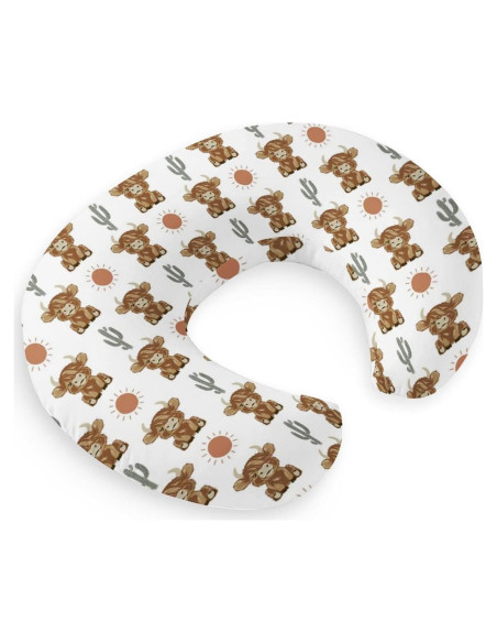 Funda de Almohada de Lactancia HawSkgFub Boho Vaca 55.88x45.72cm