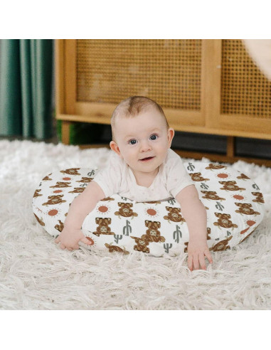 Funda de Almohada de Lactancia HawSkgFub Boho Vaca 55.88x45.72cm