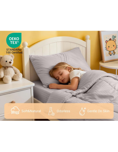 Conjunto de Ropa de Cama ZPECC para Niños 4 Piezas Hipoalergénico