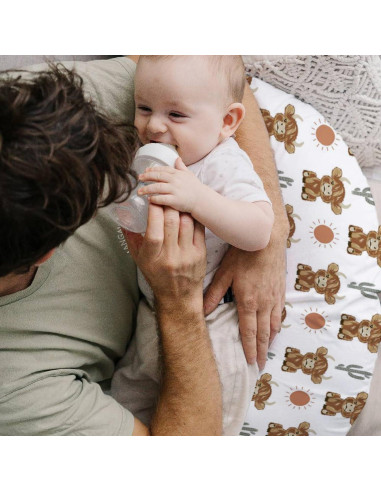 Funda de Almohada de Lactancia HawSkgFub Boho Vaca 55.88x45.72cm