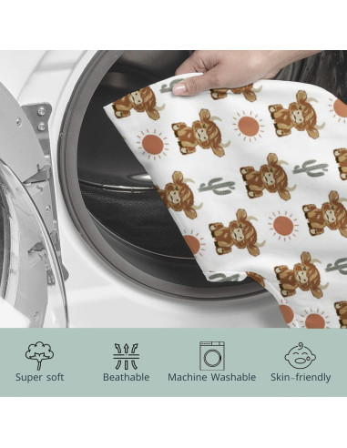 Funda de Almohada de Lactancia HawSkgFub Boho Vaca 55.88x45.72cm