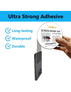 Cinta de Reparación de Pantalla de Ventana Lussgucc 5cm x 9.14m 2