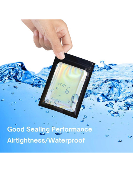 Bolsas Mylar Holográficas Reutilizables 6.9x10.2cm 4CP