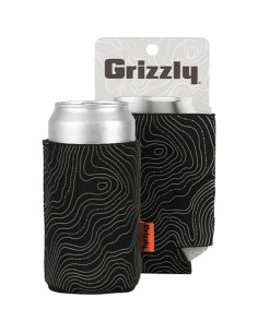 Enfriador de Bebidas Aislado Grizzly Coolers 355 ml Negro/Verde 2
