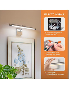Lámpara de Pared LED Joosenhouse 42 cm 9W Níquel Cepillado 2