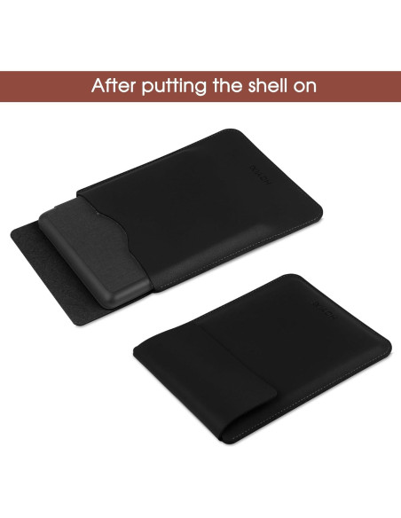 Funda Universal para E-Book 6" SOMEI Cuero Ecológico Negra