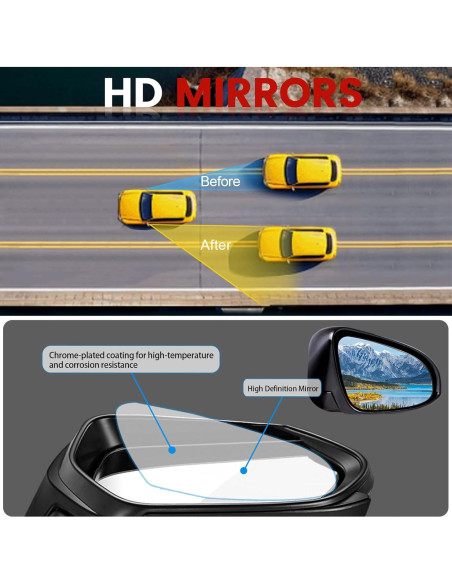 Espejo Lateral Hoiedt Toyota Corolla 2009-2013 Izquierdo Eléctrico