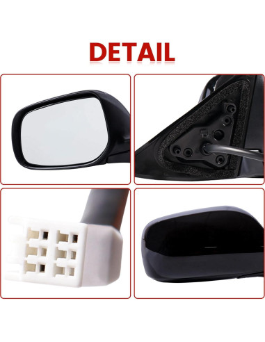 Espejo Lateral Hoiedt Toyota Corolla 2009-2013 Izquierdo Eléctrico