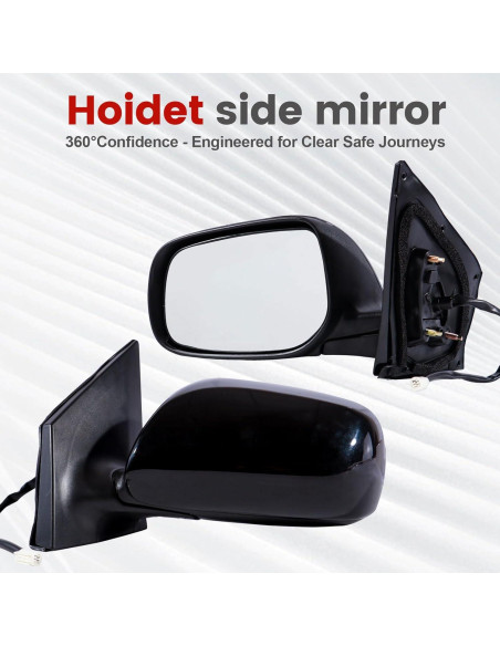 Espejo Lateral Hoiedt Toyota Corolla 2009-2013 Izquierdo Eléctrico