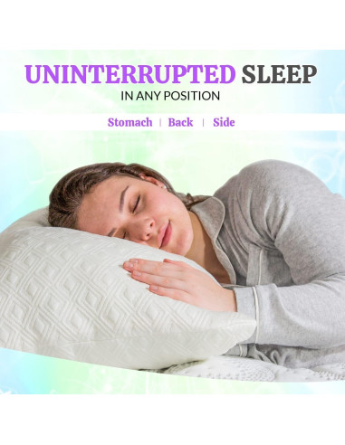 Almohada Queen Espuma Viscoelástica Ajustable Oeko-Tex