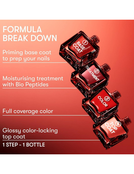 Esmalte de Uñas 4-en-1 Nails Inc Addison Rosa Iridiscente 13.93 ml