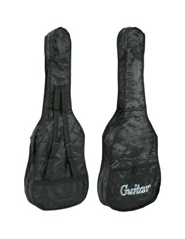 Guitarra acústica ZENY 38" negra para principiantes con estuche