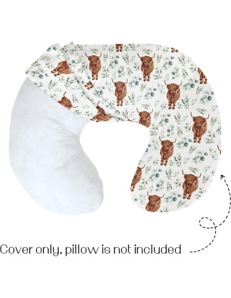 Funda de Almohada de Lactancia HawSkgFub Vaca 55.88x45.72cm