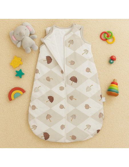 Saco de Sueño para Bebés YOHKOH Gris 0-6 Meses 1.5 TOG