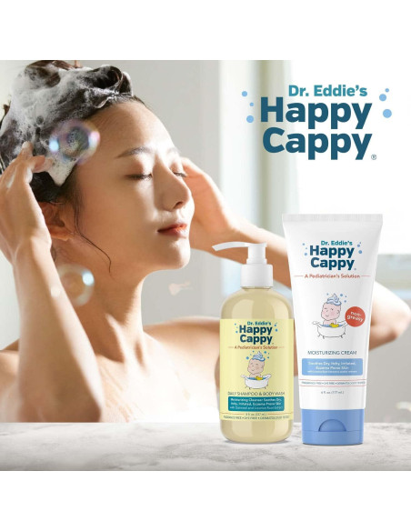 Champú y Gel de Baño Happy Cappy 414 ml + Crema Hidratante