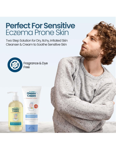 Champú y Gel de Baño Happy Cappy 414 ml + Crema Hidratante