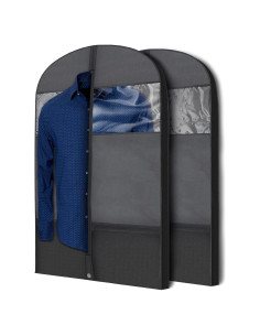 Bolsas de Ropa Negras Plixio 43" para Viaje y Almacenamiento