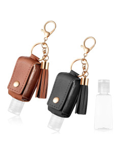 Soporte de Cuero para Desinfectante de Manos PEOVLVN 30ml