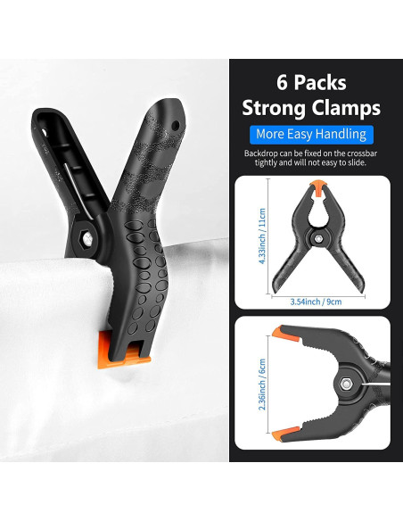 Kit de Iluminación Fotográfica NEEWER NK100 con Fondos y Soportes