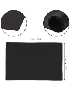 Mantel de Silicona Flexible Max2co 60x40cm Antideslizante Negro 2