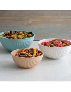 Juego de Tazones de Plástico Nordic Ware, 3 Piezas, Apto Microondas 2