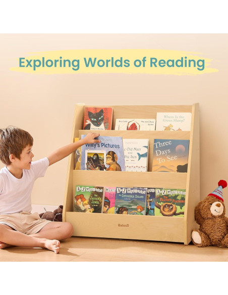 Estantería Montessori Bateso 3 Niveles Madera Infantil