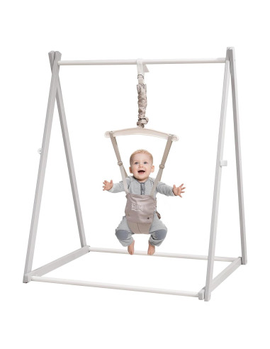 Saltador de Madera Montessori FUNLIO Ajustable 6-36 Meses - Gris