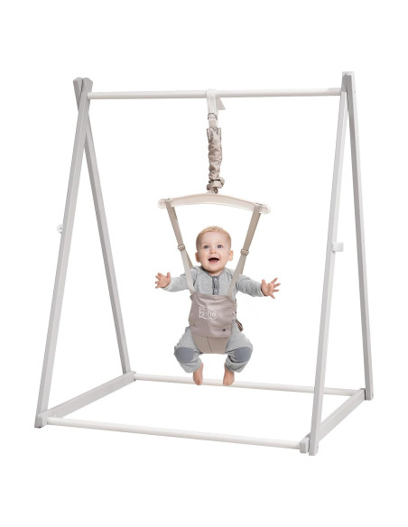 Saltador de Madera Montessori FUNLIO Ajustable 6-36 Meses - Gris