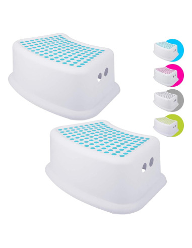 Escalera Antideslizante para Niños Tiawudi - 2 Paquetes Azul