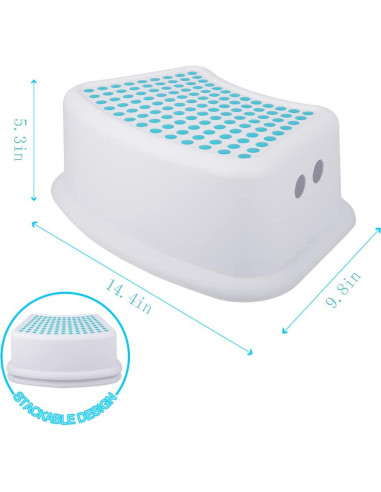 Escalera Antideslizante para Niños Tiawudi - 2 Paquetes Azul