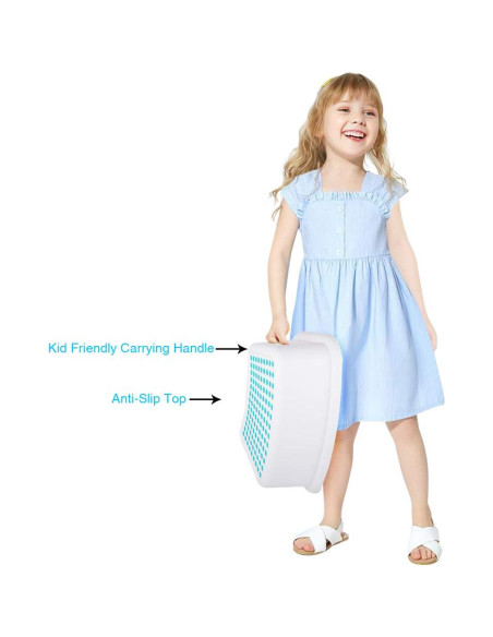 Escalera Antideslizante para Niños Tiawudi - 2 Paquetes Azul