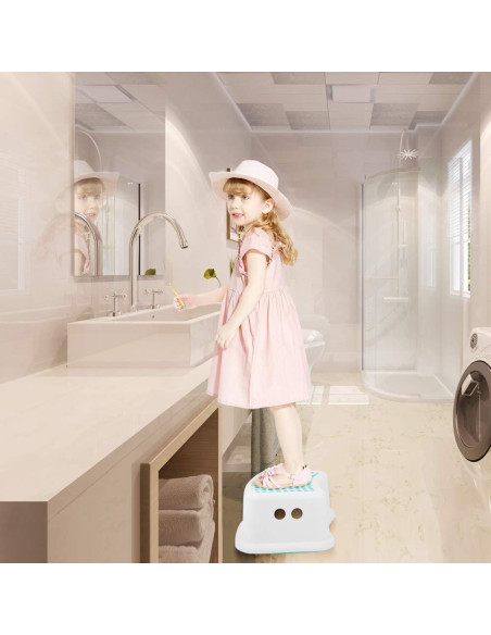 Escalera Antideslizante para Niños Tiawudi - 2 Paquetes Azul