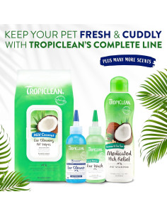 Limpiador de Oídos para Perros y Gatos TropiClean 113g 2