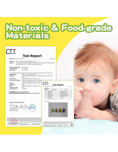 Juguetes de Baño 9PCS AMCHSURI Silicona y Plástico para Bebés