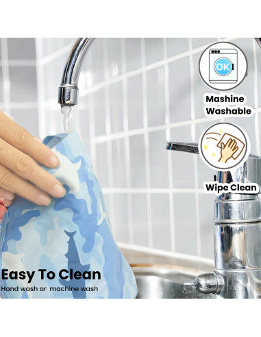 Baberos Impermeables TSD para Bebés 5 Pack Ajustables