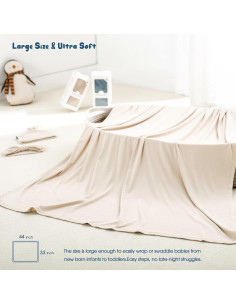 Manta de Envuelo GRSSDER para Recién Nacidos 83.82x111.76 cm 2