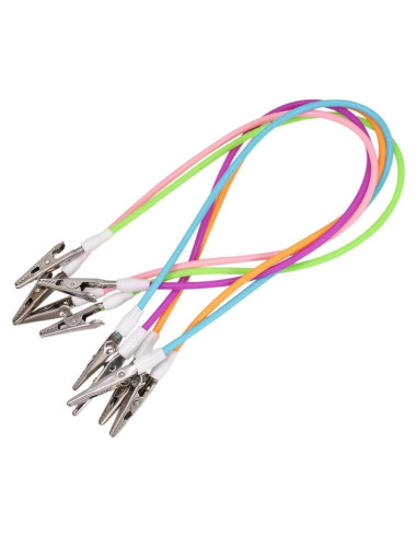 5 Clips para Baberos Dentales Angzhili Silicona Multicolor