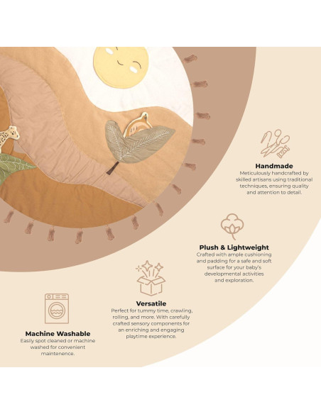 Alfombra de Actividad Crane para Bebés 91x91 cm Safari