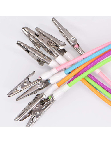 5 Clips para Baberos Dentales Angzhili Silicona Multicolor