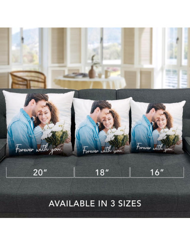 Almohada Personalizada de Pareja 40 cm - Regalo San Valentín