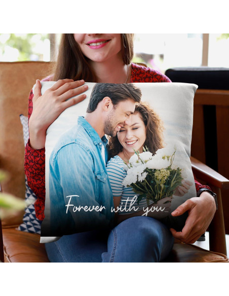 Almohada Personalizada de Pareja 40 cm - Regalo San Valentín
