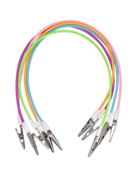 5 Clips para Baberos Dentales Angzhili Silicona Multicolor